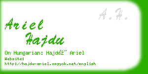 ariel hajdu business card